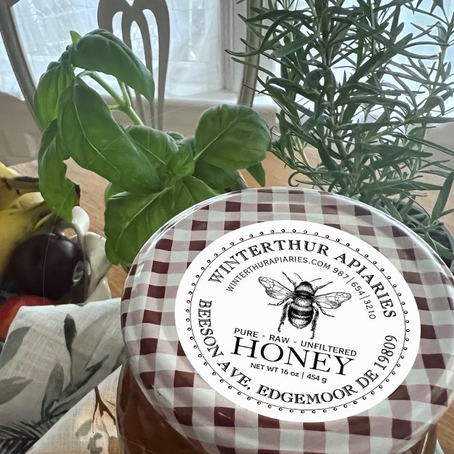 Su Nombre Aquí Etiqueta De Abeja De Miel Blanca Ed (Subido por el creador)