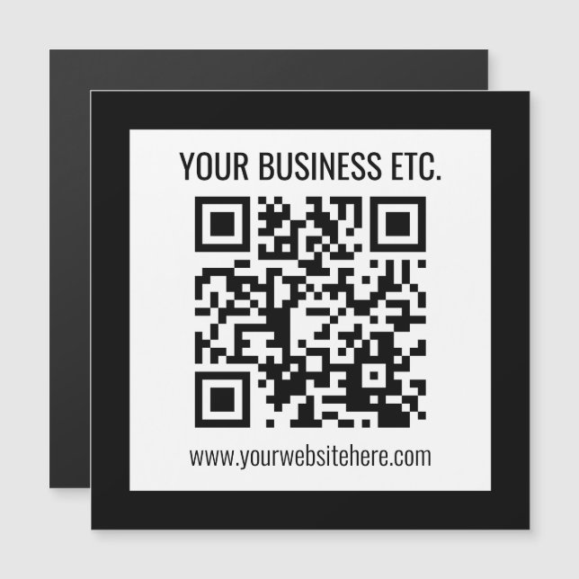 Su nombre comercial y código QR editable (Anverso/Reverso)