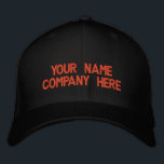 Su nombre de texto marca un gorro de béisbol<br><div class="desc">Códigos de béisbol promocionales sencillos y personalizados - Añadir tu texto - nombre - empresa / número / carta / eslogan - etiqueta / o sitio web , teléfono , correo electrónico , social media Handle , dirección , logotipo - foto / más - Elegir tu color / tamaño /...</div>