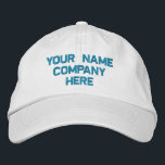 Su nombre de texto y la tapa bordada del Gorra de<br><div class="desc">Elija Fuentes y color - Diseñar sus propias cápsulas de béisbol promocionales fáciles de personalizar con texto Personalizado - Añadir su texto - Nombre - Compañía / número / carta / eslogan - Etiquetado / o sitio web , Teléfono , Correo electrónico , Manejo de medios sociales / más -...</div>