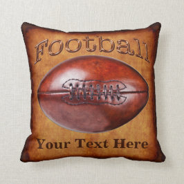 SU NOMBRE, NÚMERO Almohada de Fútbol Vintage Más C