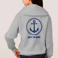 Su nombre o nombre de barco Ancla de mar Gris y Ma