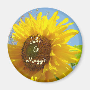 Su nombre & Su nombre imán Girasoles