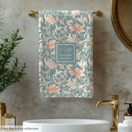 Su Nombre Toalla De Baño Inspirada En Morris