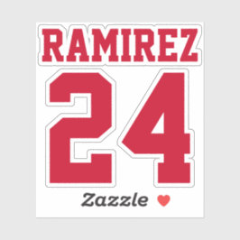 Su número de Personalizado de Jersey y Pegatina de