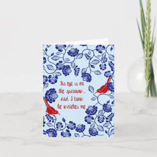 Su ojo está en la tarjeta de felicitación del