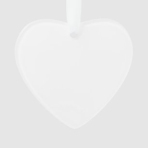 Su ornamento cardíaco acrílico