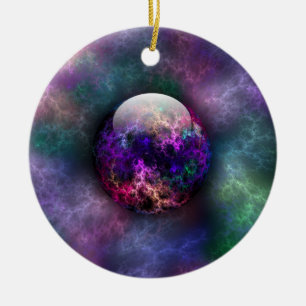 Su ornamento de materiales brillantes