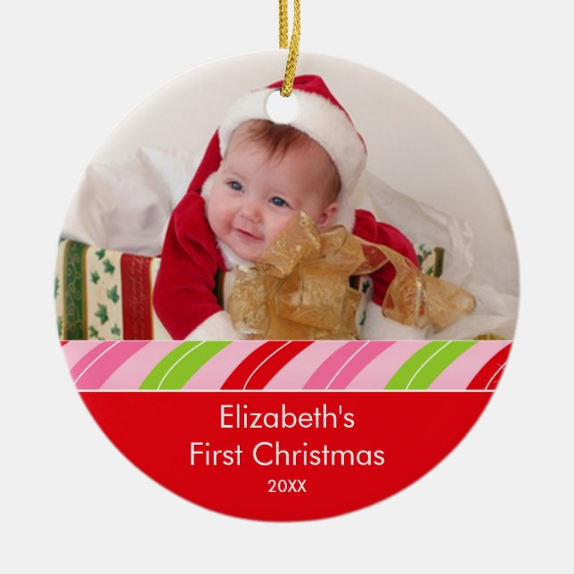 Su ornamento del navidad del marco de la foto (Frente)