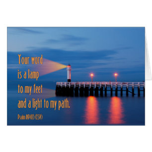 Su palabra es un verso de la biblia del 119:105