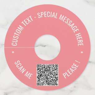 Su Personalizado de código QR Etiquetas de texto y