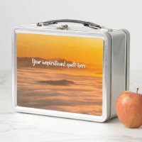 Su personalizado de texto amanecer por encima del 