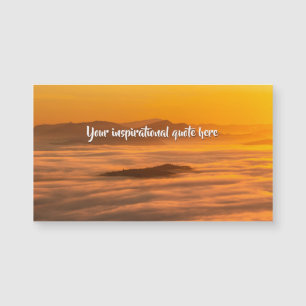 Su personalizado de texto amanecer por encima del 