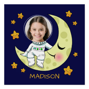 SU personalizado FOTOGRÁFICO Astronauta poster