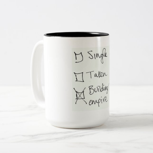 Su personalizado taza del Dos-Tono de 15 onzas (Anverso izquierdo)