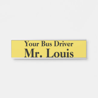Su placa de identificación del conductor del