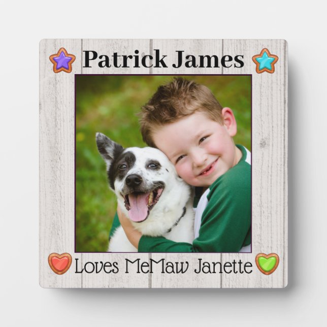 Su placa fotográfica (Frente)