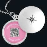 Su plantilla de collar especial de mensajes de cód<br><div class="desc">Elija Colores y fuentes - Diseñar sus collares personalizados con su código QR Información de escaneo y texto Personalizado Collar moderno / Regalo - Añadir su código QR - Imagen o logotipo - Foto / y texto - Nombre u otra información / mensaje - Cambiar tamaño y mover o quitar...</div>