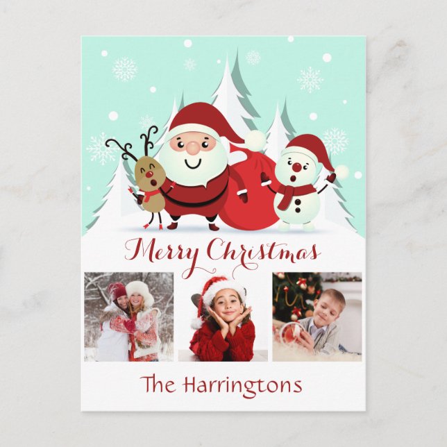 SU postal personalizado Navidades FOTOS (Anverso)