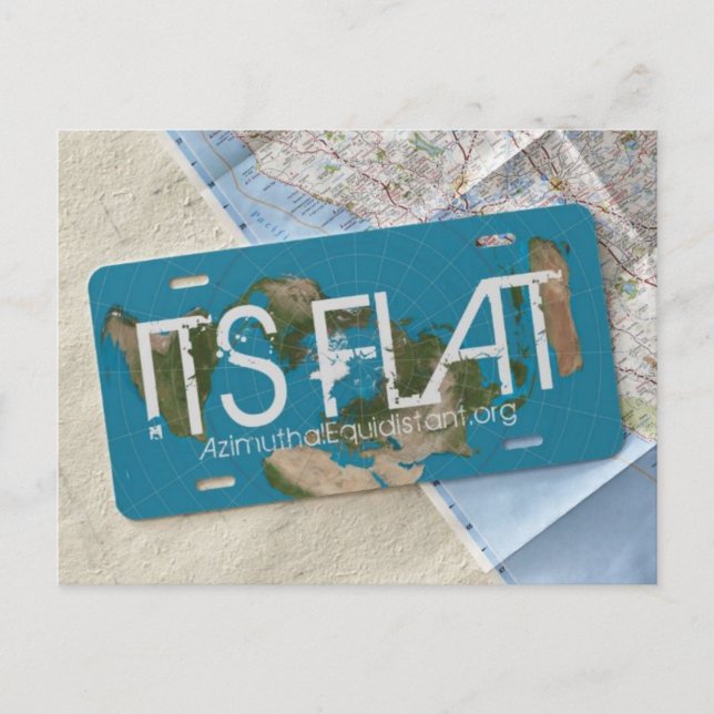 SU postal PLANA | AzimuthalEquidistant.org (Anverso)