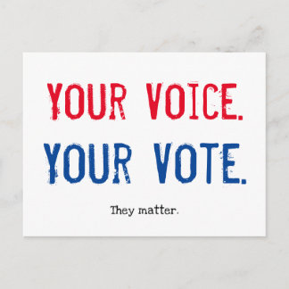 Su postal Vota tu voz