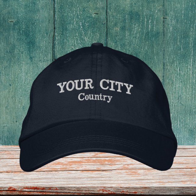 Su propia ciudad personalizado Embroidered Gorra (Subido por el creador)