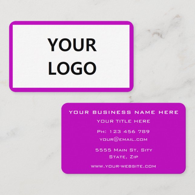 Su propia tarjeta de presentación de diseño sus co (Anverso / Reverso)