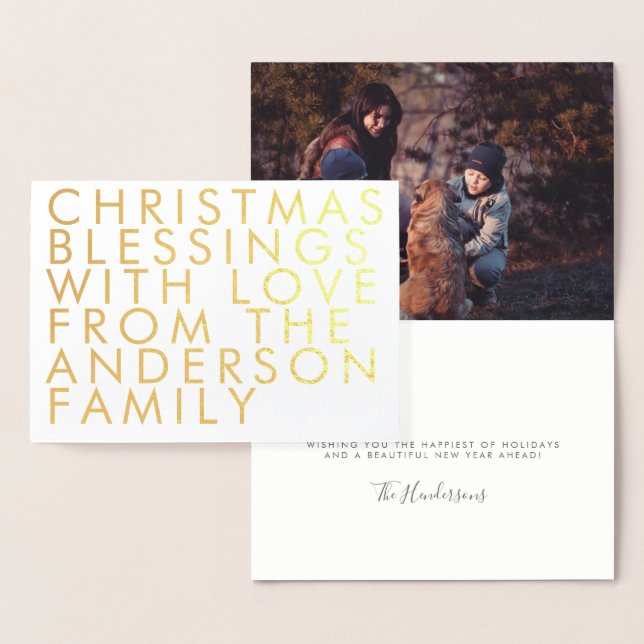 Su propia tarjeta de saludo de Relieve metalizado  (Demostración)