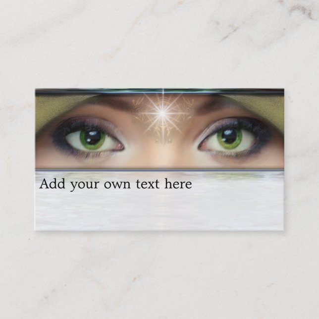 Su propia tarjeta de visita (Anverso)