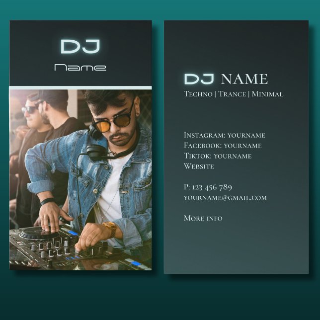 Su propia tarjeta de visita para DJ (Subido por el creador)