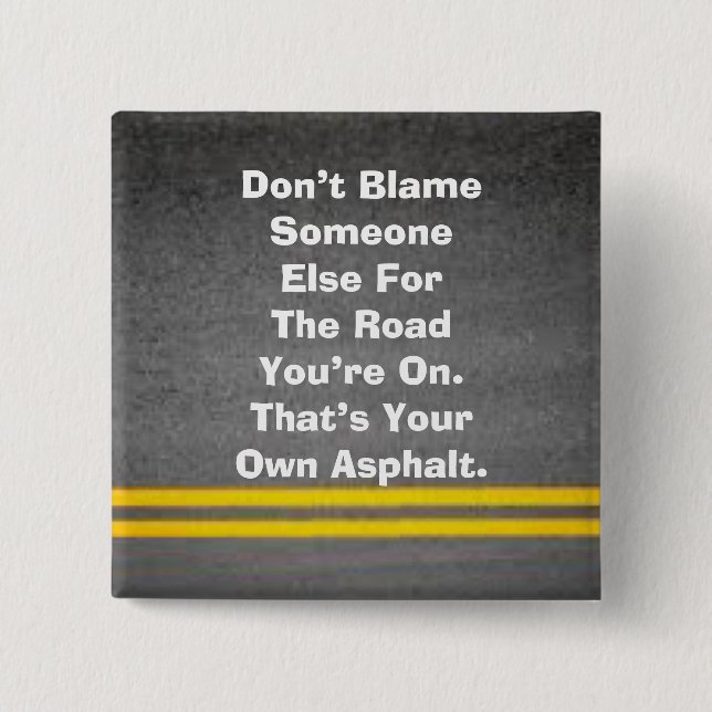 Su propio botón de asfalto (Anverso)