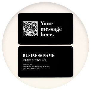 Su propio código QR cargado y texto retro editable