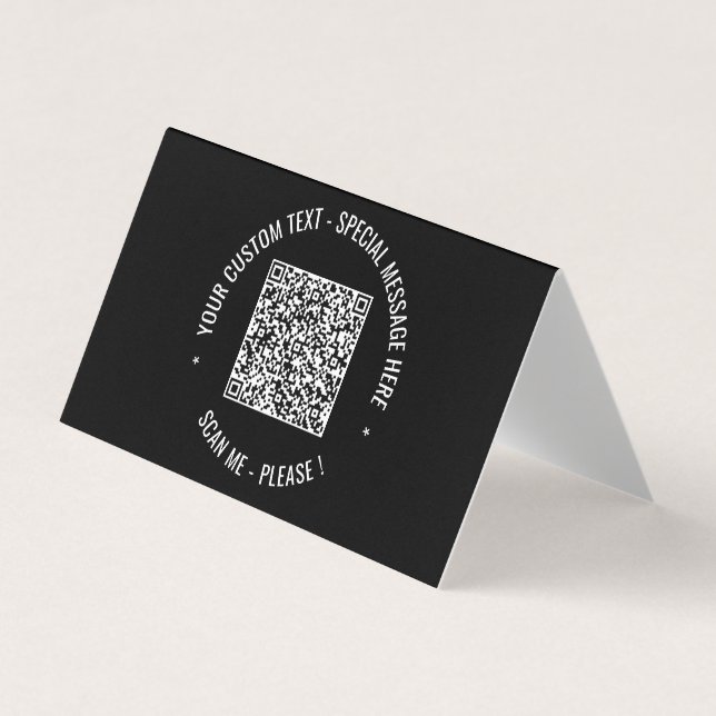 Su propio diseño Código QR Tarjeta de presentación (Anverso)