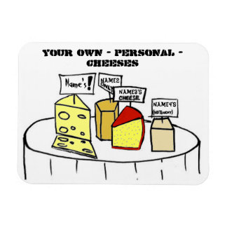 Su propio imán personalizable de quesos personales
