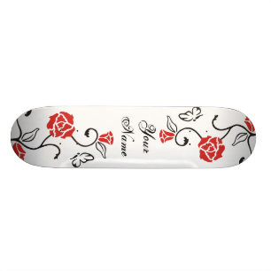 Su propio monopatín - vid y mariposa color de ros