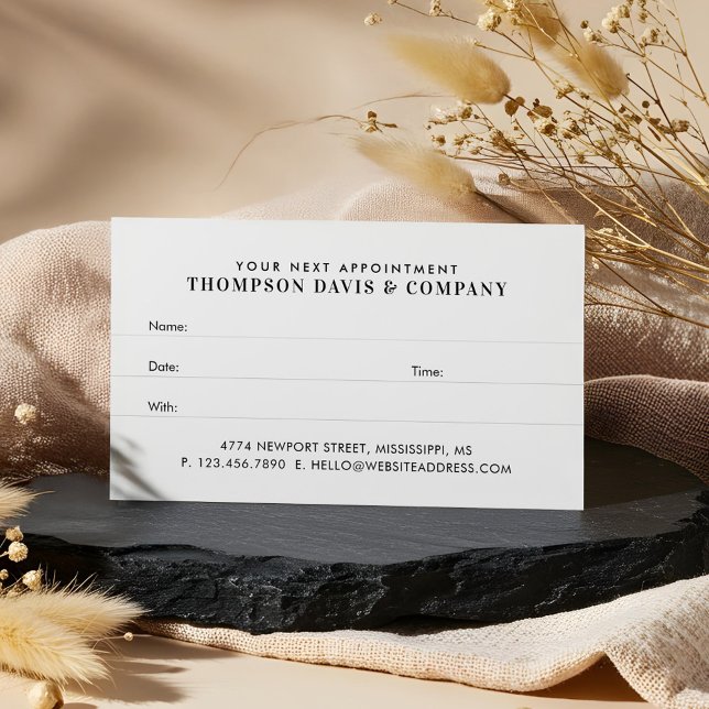 Su próxima cita con la marca profesional moderna (Your Next Appointment Modern Professional Brand)