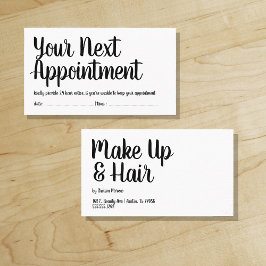 Su próxima cita - Recordatorio - Guión de moda