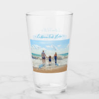 Su regalo de vidrio fotográfico con texto Personal