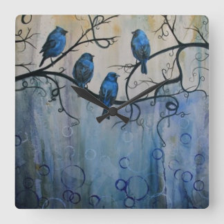 Su reloj de pared cuadrado de encargo