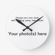 Su reloj de pared personal, añade las fotos
