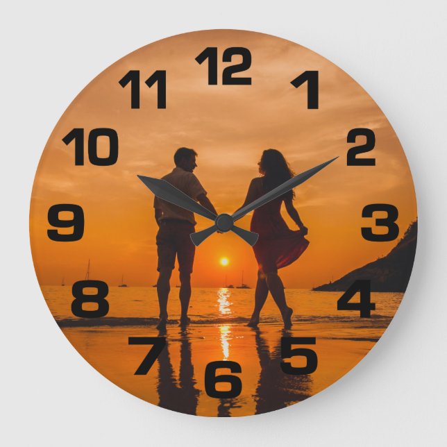 SU reloj de pared personalizado de FOTOS (Anverso)