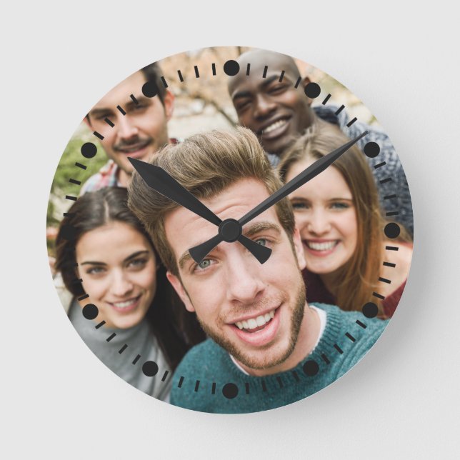 SU reloj de pared personalizado de FOTOS (Anverso)