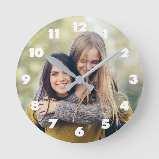 SU reloj de pared personalizado de FOTOS (Anverso)