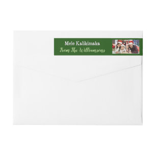 Su remite de Mele Kalikimaka del verde de la foto