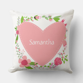 Su(s) nombre(s) en una almohada de lanzamiento de 