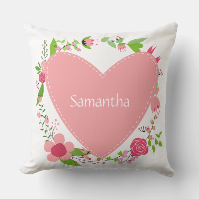 Su(s) nombre(s) en una almohada de lanzamiento de  (Anverso)