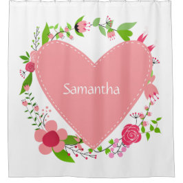 Su(s) nombre(s) en una cortina de ducha de persona