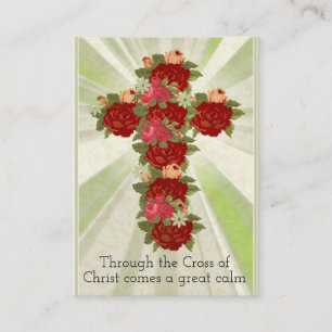 Su sagrada tarjeta de oración cruzada St. Francis