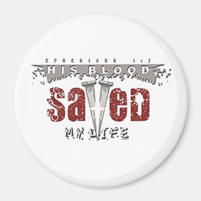 Su sangre salvó mi imán de vida (Frente)