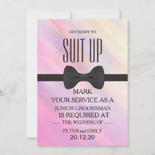 Su servicio como una invitación de Groomsman